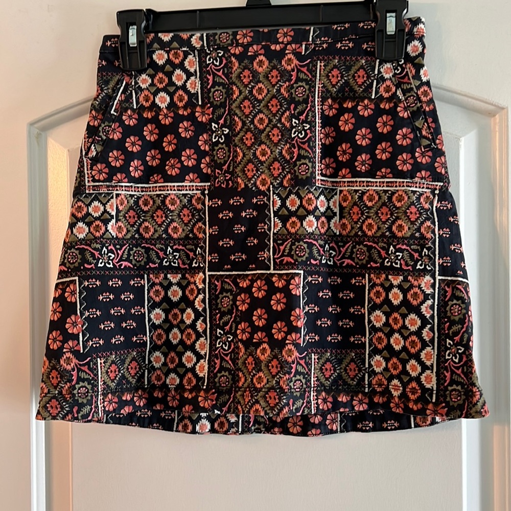 Hollister mini boho skirt size 0